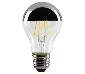 Xavax LED Filament žiarovka / E27 / 400 lm (nahrádza 35 W) / strieborná hlavička / teplá biela