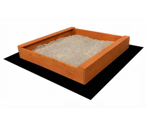 SAND TROPIC Pieskovisko s lavičkami / 120×120 cm / drevo / impregnované