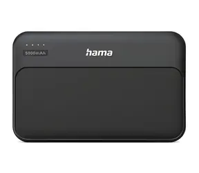 HAMA Pocket 5 čierna / Powerbanka / 5000 mAh / 2x USB-A / 5V / 2.1A