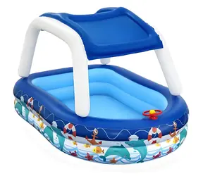Bestway Captain Family / Nafukovací bazén rodinný / 213×155×132 cm / oválny / 282 l