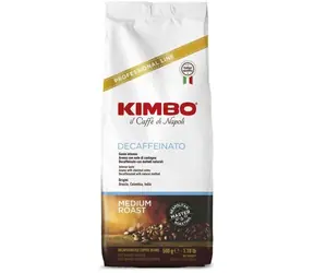 Kimbo Espresso Decaffeinato 500 g / Zrnková káva / bezkofeínová