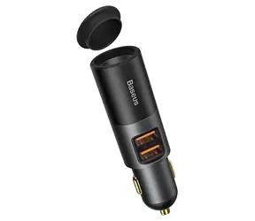 Baseus Share Together / Nabíjačka do auta / Rozširujúci Port do zapaľovača / 2x USB / Rýchlonabíjanie