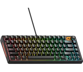 Glorious GMBK 75% čierna / Herná klávesnica / RGB / US layout / USB-C