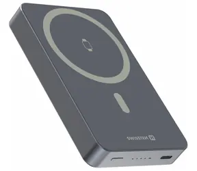 Swissten Fusion strieborná / Powerbanka / 10 000 mAh / MagSafe / nabíjanie Apple Watch
