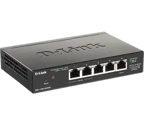 D-Link DGS-1100-05PDV2 / 5- Port Gigabit PoE SMART Switch / napájaný cez PoE / 2x PoE porty