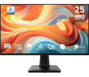 24.5" MSI PRE MP251 E14L čierna / Monitor / IPS / FHD / 16:9 / 144Hz / HDMI / VESA