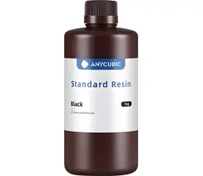 Anycubic Standard Resin čierna / Živica pre 3D tlačiareň / 405 nm / 1 kg / Tvrdosť 85 HS