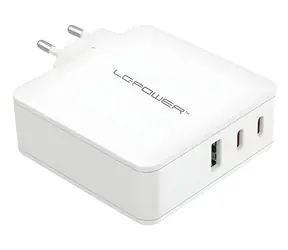 LC-Power LC-GAN-100 / Nabíjací adaptér / GaN / 100 W / USB-C / PD