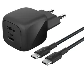 Belkin BOOST CHARGE charger čierna / nabíjačka USB-C / 45W / PD / PPS / s káblom USB-C