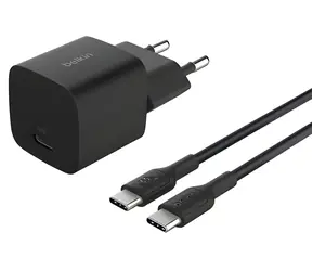 Belkin BOOST CHARGE charger čierna / nabíjačka USB-C / 25W / PD / PPS / s 1m káblom USB-C