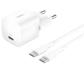 Belkin BOOST CHARGE charger biela / Nabíjačka USB-C / 25W / PD / PPS / s 1m káblom USB-C