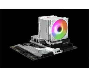Scythe Mugen 6 Dual Fan ARGB biela / Chladič CPU / 2× 120 mm / PWM / 350-2500 ot/min / LGA1851 / AM4, AM5