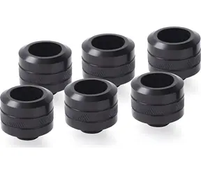 Alphacool Eiszapfen PRO 16mm HardTube sixpack čierna / Kompresné šróbenie / G1/4" / 6 ks