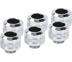 Alphacool Eiszapfen PRO 13mm šróbenie HardTube G1/4" chrómová / 6 ks