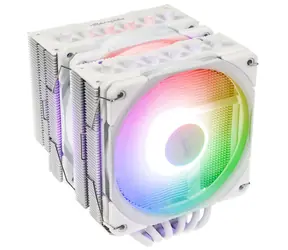 Alpenföhn Brocken 4 Max ARGB biela / Chladič CPU / 260W TDP / 2× 120 mm ARGB / 6× heatpipe / Intel + AMD