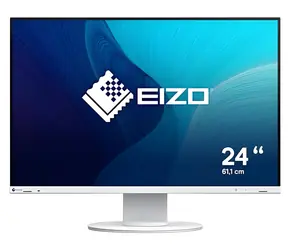 24.1" Eizo FlexScan EV2410R biela / Monitor / IPS / 1920 × 1200 / 16:10 / 350 cd-m2 / HDMI + DP + DVI-D + VGA / USB hub