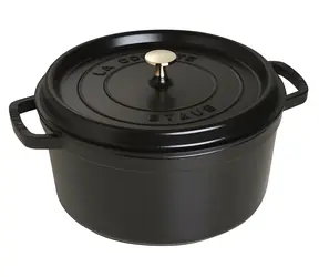 Staub Kastról La Cocotte okrúhly 28 cm čierna / liatina