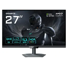 27" GIGABYTE G27Q20 čierna / Monitor / SS-IPS / QHD 2560×1440 / 200 Hz / 0,5 ms / 1000:1 / 350 cd/m2 / 2× HDMI + DP