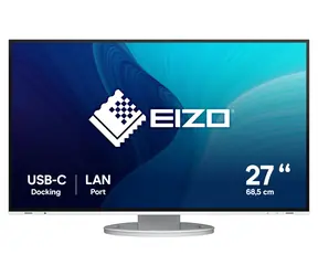 27" Eizo EV2795-WT biela / Monitor / IPS / QHD 2560×1440 / USB-C / KVM switch / HDMI / DP