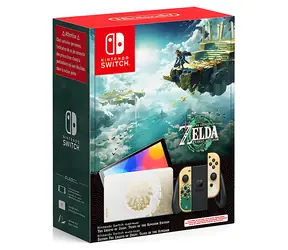 Nintendo Switch OLED zlatá Zelda: Tears of the Kingdom Edition / Herná konzola / 7" OLED / 64 GB / Wi-Fi