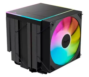 Alpenföhn Matterhorn 2 Aurora Max čierna / Chladič CPU / dual tower / 250W TDP / 6× heatpipe / 2× 120mm ARGB