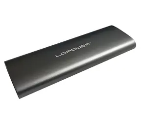 LC-Power M.2 SSD Box antracitová / Ext. box pre M.2 NVMe a SATA SSD/USB-C 3.2 Gen 2/10 Gbps