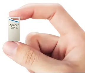 Apacer AH155 128GB strieborná / USB flash disk / USB 3.0 (3.1 Gen 1) / s pútkom