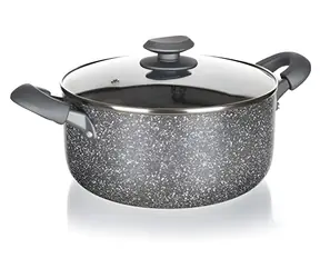 BANQUET Hrniec Granit / O 24 cm / v. 11 cm / nepriľnavý povrch