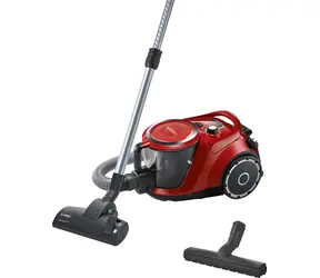 BOSCH Serie 6 BGC41Q69 červená / Bezvreckový vysávač / 600W / 2.4L / HEPA 13 / 69 dB / rádius 10 m