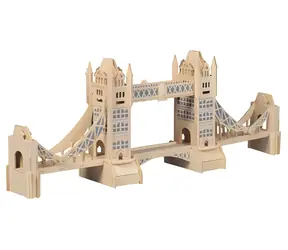 Woodcraft Drevené 3D puzzle Tower Bridge / 104 dielikov / od 8 rokov / Obtiažnosť: stredná