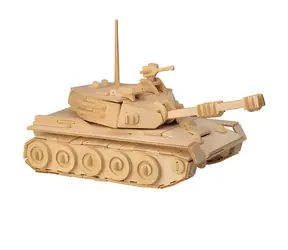Woodcraft Drevené 3D puzzle Tank / od 6 rokov / Obtiažnosť: jednoduchá