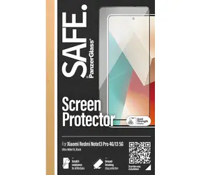 PanzerGlass SAFE UWF pre XIAOMI Redmi Note 13 4G čierna / Tvrdené sklo / Plne nalepovacia / hrúbka 0,66 mm