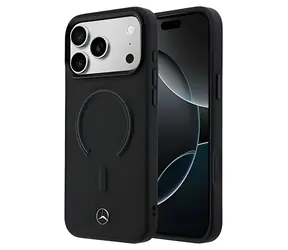 Mercedes PU Leather 3D pre iPhone 17 Pro Max čierna
