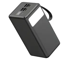 Platinet PMPB6065 čierna / Powerbanka / 60 000 mAh / 65W Power Delivery / 2x USB-C / 2x USB-A / LED svietidlo