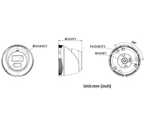 HiLook IPC-T240HA 2.8 mm / Vonkajšia IP kamera / Turret / 4Mpix / Motion Detection 2.0 / IR 30m / IP67