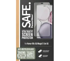 PanzerGlass SAFE UWF pre Honor X9c 5G/Magic7 Lite 5G čierna / Tvrdené sklo / Plne nalepovacia / hrúbka 0,4 mm