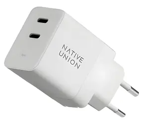 Native Union Fast GaN biela / Nabíjací adaptér / Power Delivery / 35W / 2x USB-C