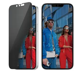 PanzerGlass UWF Privacy čierna / Ochranné sklo / Apple iPhone 16e/14/13/13 Pro / Temperované sklo / 0,66 mm