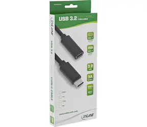 InLine USB 3.2 Gen 2 čierna