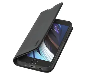 SBS Book Wallet Lite čierna / Puzdro pre Apple iPhone SE 2022 & SE 2020 & 8 & 7