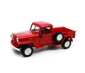 Welly Model auta Jeep Willys Pickup oranžová / 1:24 / od 8 rokov
