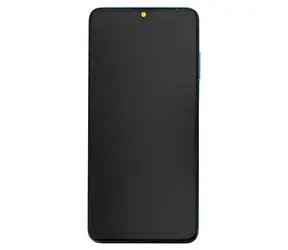 Náhradný LCD displej + dotyková doska + predný kryt pre Huawei P30 Lite (48MP foto) modrý