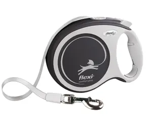 Flexi Comfort PLUS L antracitová / Vodítko / opasok 8 m / do 50 kg