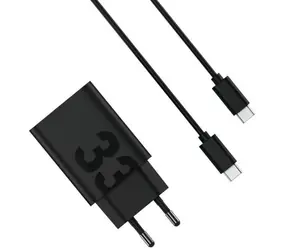 Motorola TurboPower 33W čierna / Nabíjačka do siete / USB-A / Quick Charge / 6.5 A / 1m kábel USB-A - USB-C