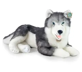 Rappa Plyšový pes Husky ležiaci 60 cm / ECO-FRIENDLY / od 0 mesiacov