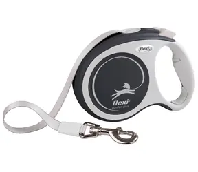 Flexi Comfort PLUS L opasok 5m antracitové / vodítko / samonavíjacie / do 60 kg