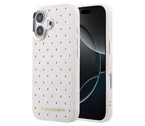 Karl Lagerfeld PU Perforated Gold Dots Pink
