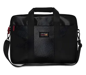 Red Bull PU Carbon čierna / Taška na notebook / 15 "- 16"