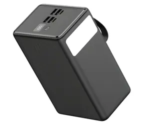 Platinet PMPB8065 čierna / Powerbanka / 80 000 mAh / 65W Power Delivery / 2x USB-C + 4X USB-A / LED svietidlo