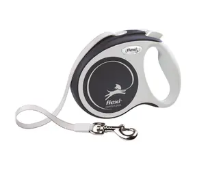 FLEXI Vodítko Comfort PLUS S 5 m antracitové / Samonavíjacie / Do 15 kg / Soft Grip rukoväť